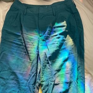 Teal trousers